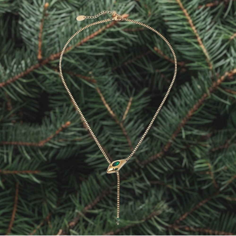 NWT Taylor Swift Official Reputation Karma Snake Necklace – Gold